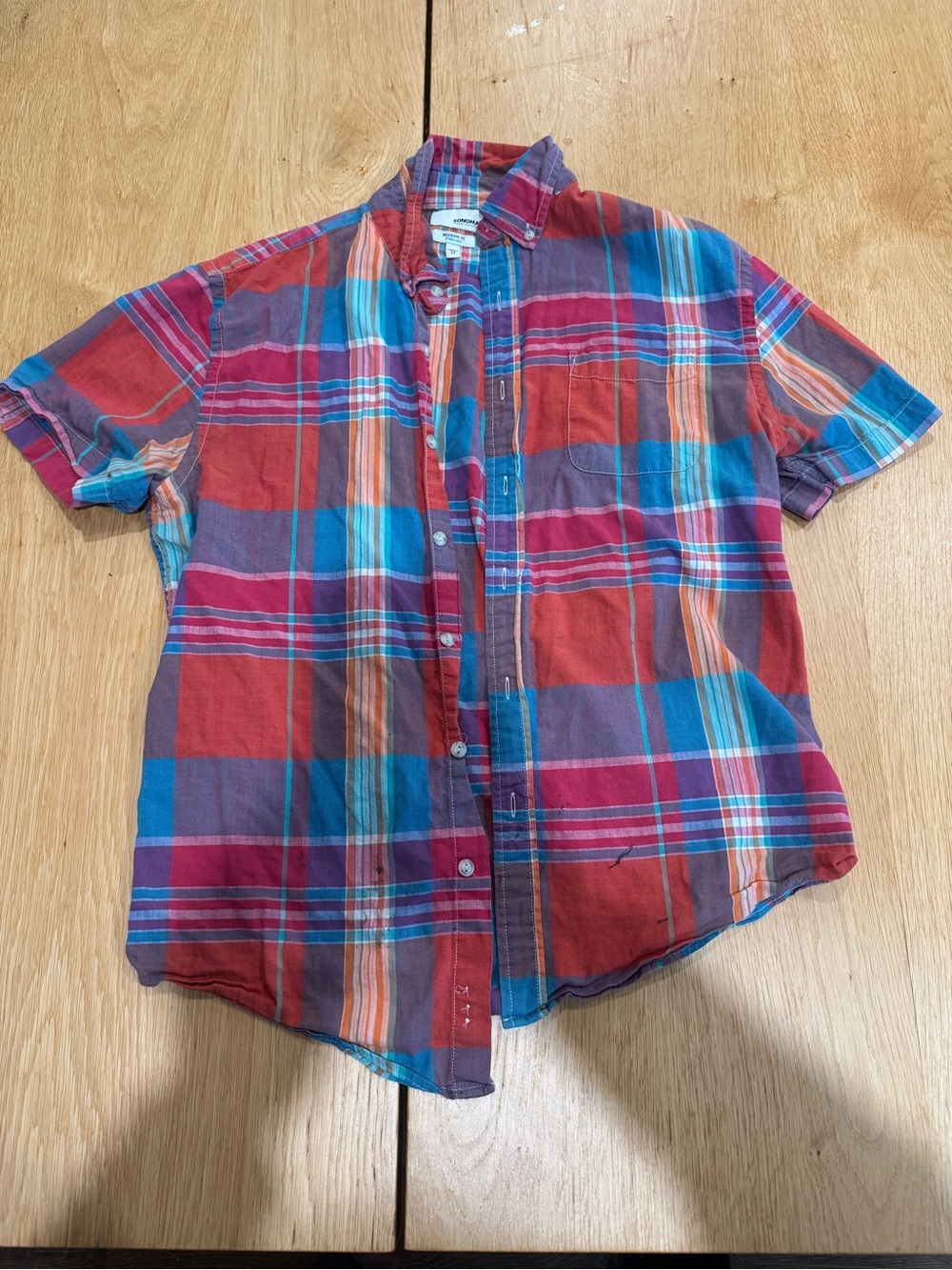 Sonoma men’s button down short sleeve shirt